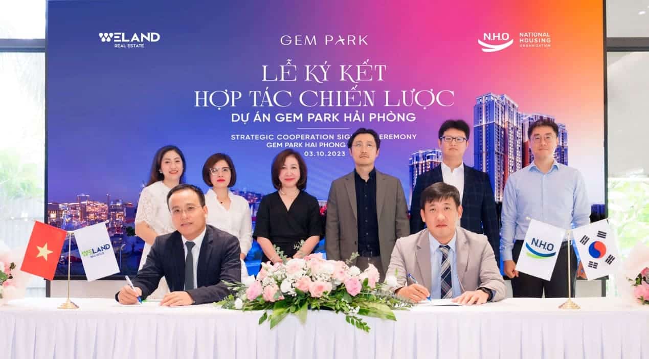 N.H.O hợp tác với Weland trong dự án Gem Park – Hải Phòng