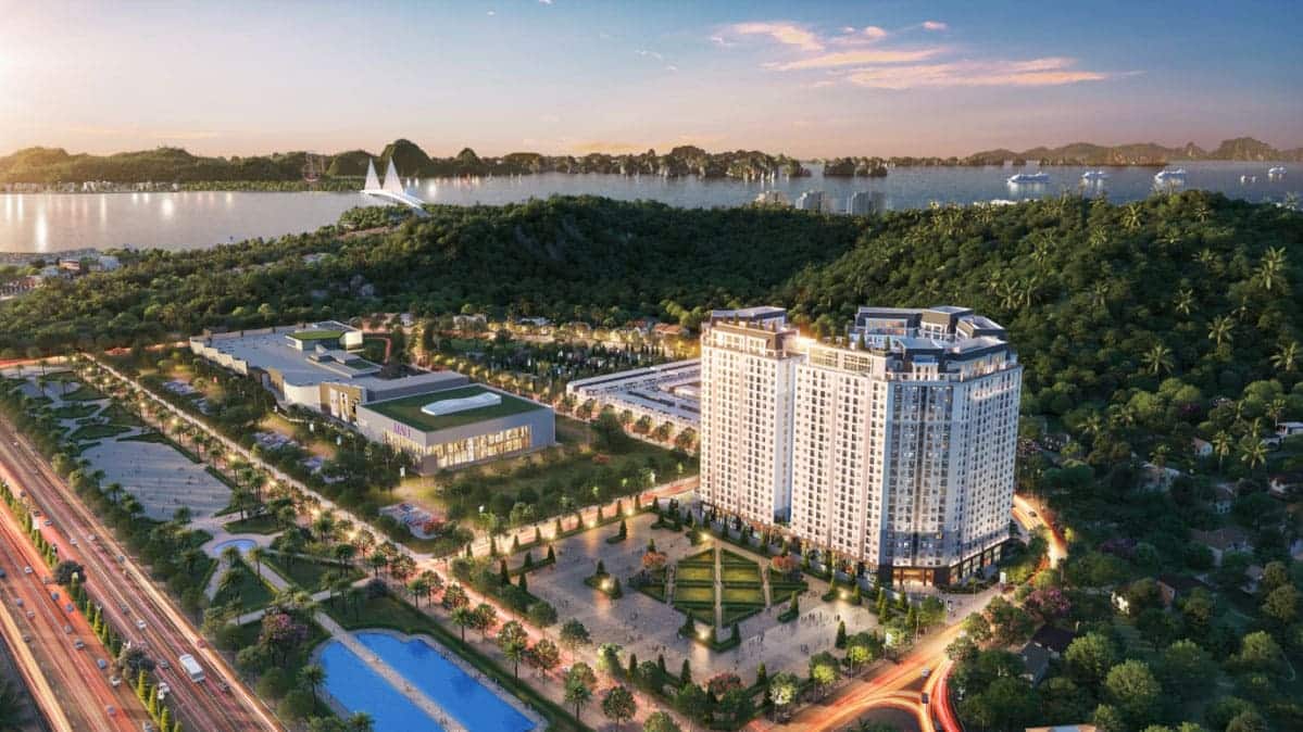 Phối cảnh chung cư The Dragon Castle trong tương lai, khi Aeon Mall đi vào vận hành.
