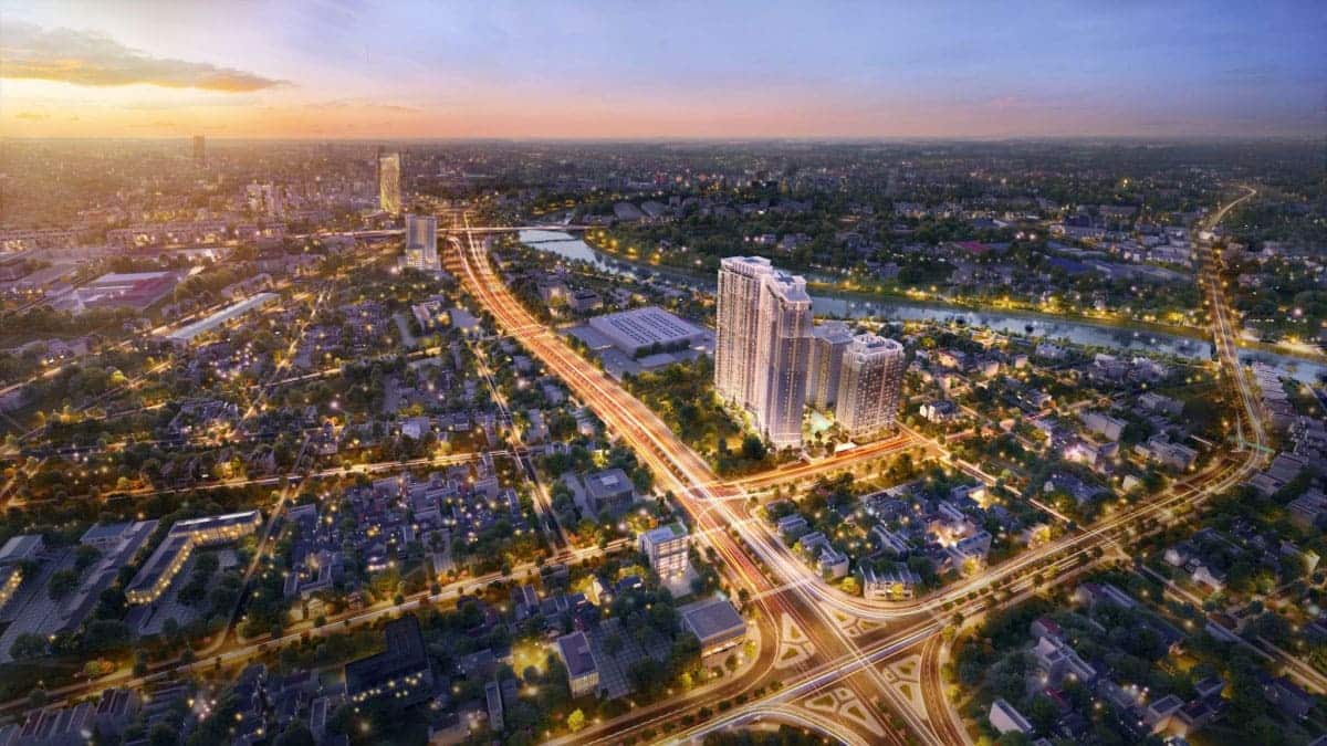 Phối cảnh khu căn hộ Gem Park Hải Phòng.