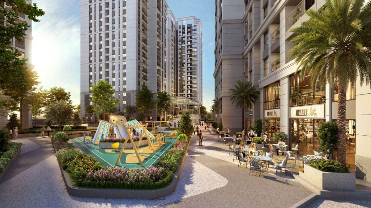 Phối cảnh khu vui chơi cho trẻ em tại dự án Gem Park Hải Phòng.