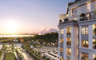 Phối cảnh tầm nhìn rộng mở của căn hộ penthouse Sky Castle.