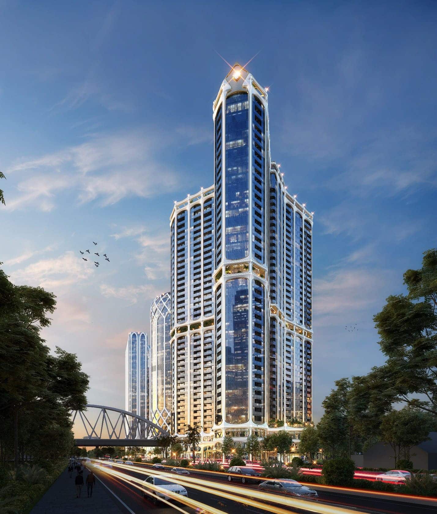 Golden Crown Hai Phong với chiều cao 160m kiêu hãnh giữa giao lộ vàng Lê Hồng Phong - Nguyễn Bỉnh Khiêm.