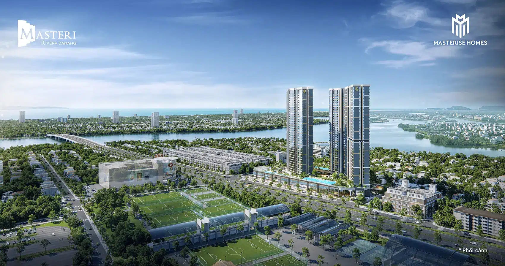 Dự án Masteri Rivera Đà Nẵng – Nơi nhịp sống hiện đại hòa quyện cùng thiên nhiên tại trung tâm quận Hải Châu.